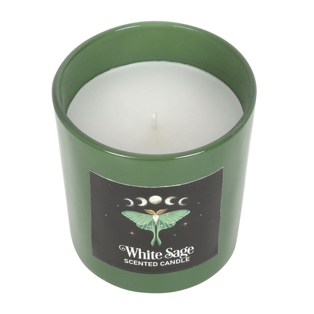 Bougie à la sauge blanche Luna Moth