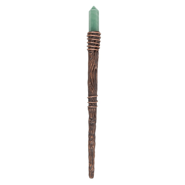Baguette en cristal d'aventurine verte Thin Abundance