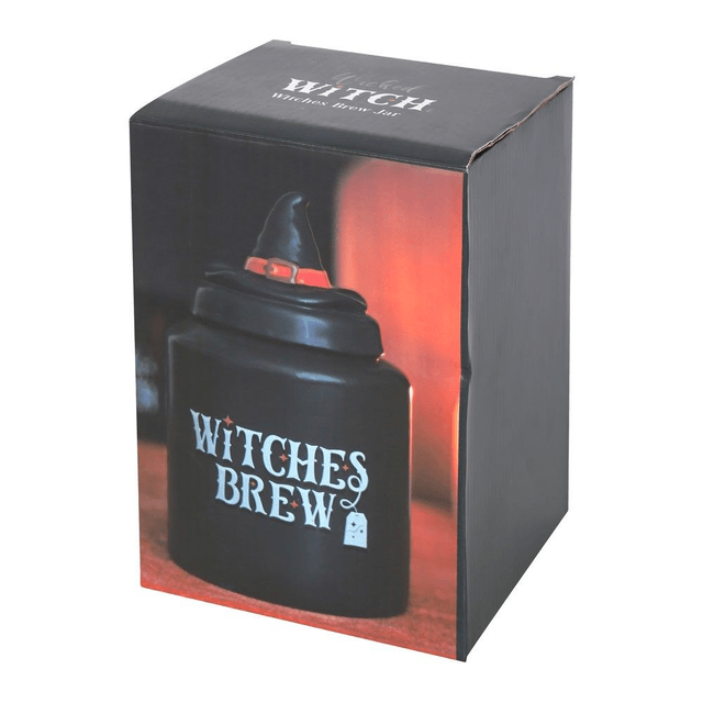 Boîte à thé en céramique Witches Brew Ne reviens pas