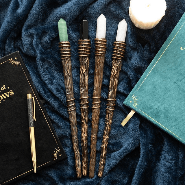 Baguette en cristal d'aventurine verte Thin Abundance