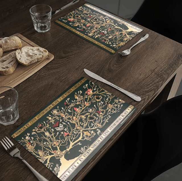 Lot de 4 sets de table - Famille Black - Harry Potter
