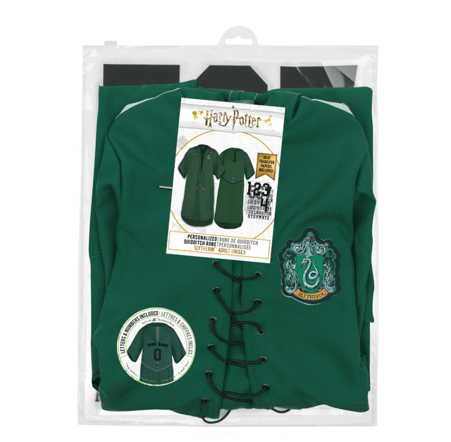 Robe de Quidditch "Taille S" Serpentard personnalisable - Harry Potter