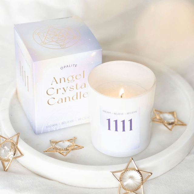 Bougie en cristal numéro 1111 Angel