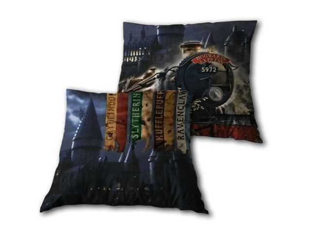 Coussin du Poudlard express & le château Poudlard - Harry potter