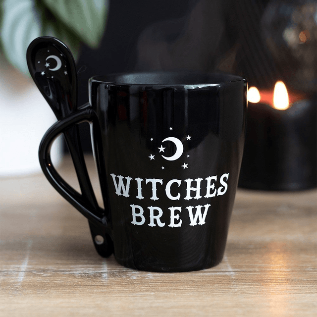 Ensemble tasse et cuillère Witches Brew