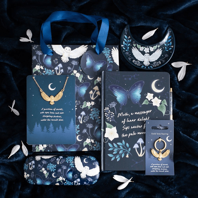 Porte-clés en métal Hibou de nuit