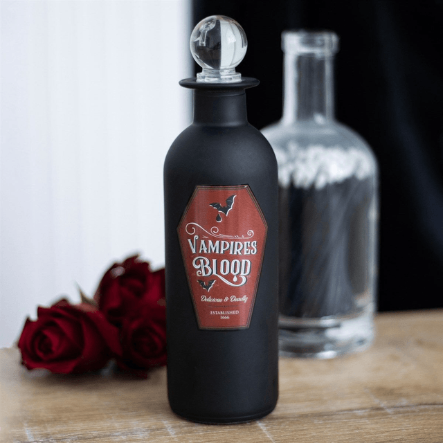 Bouteille de potion décorative en verre "Sang de vampire"