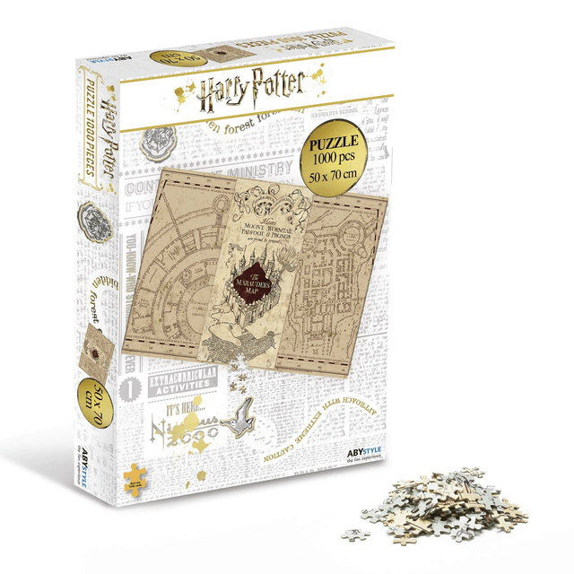 Puzzle de la Carte du Maraudeur 1000 pcs - Harry Potter