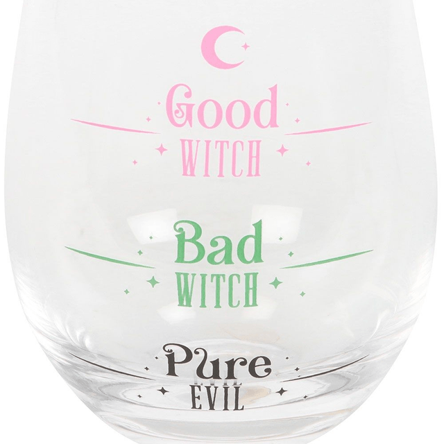 Verre sans pied "Bonne sorcière, mauvaise sorcière"
