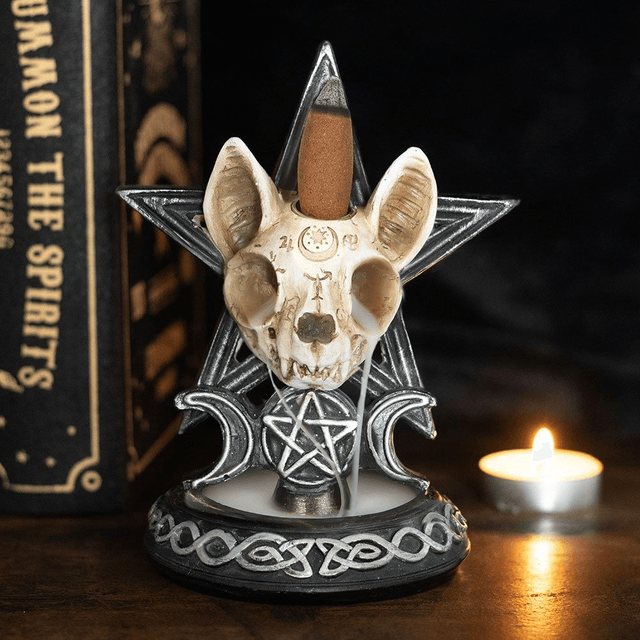 Brûleur d'encens à refoulement Ouija Chat