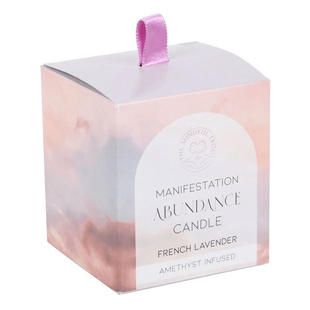 Bougie en cristal à la lavande française Abondance
