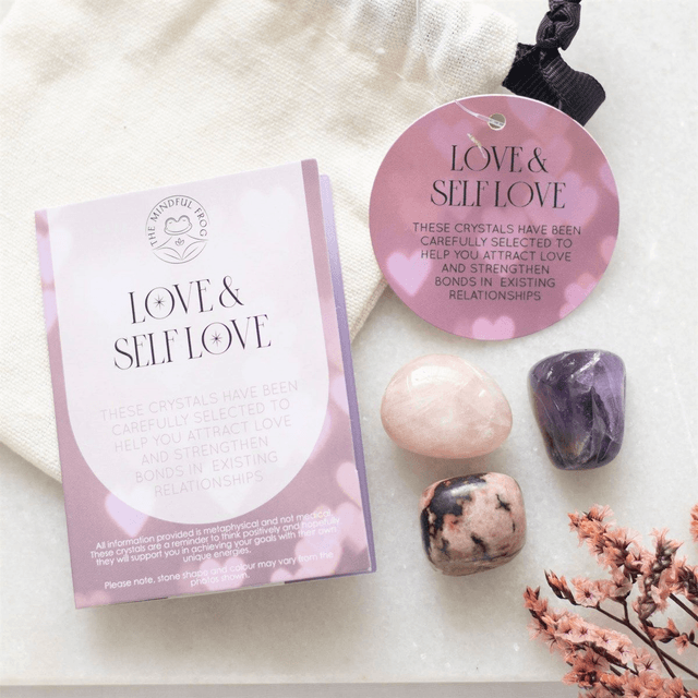 Coffret de cristaux pour l'amour et l'amour de soi