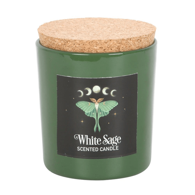 Bougie à la sauge blanche Luna Moth