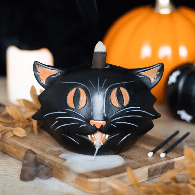 Brûleur d'encens à refoulement Black Cat