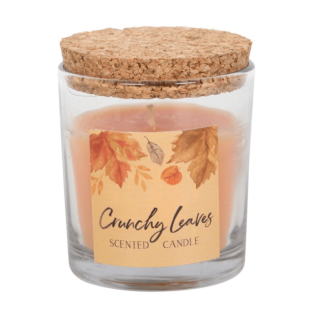 Bougie d'automne aux feuilles croquantes