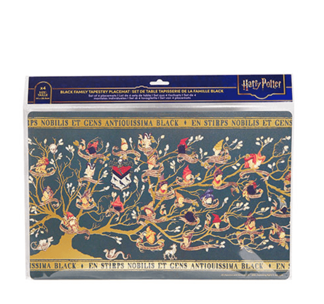Lot de 4 sets de table - Famille Black - Harry Potter