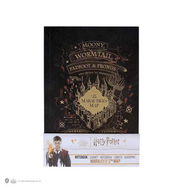 Carnet souple - Carte du Maraudeur version or