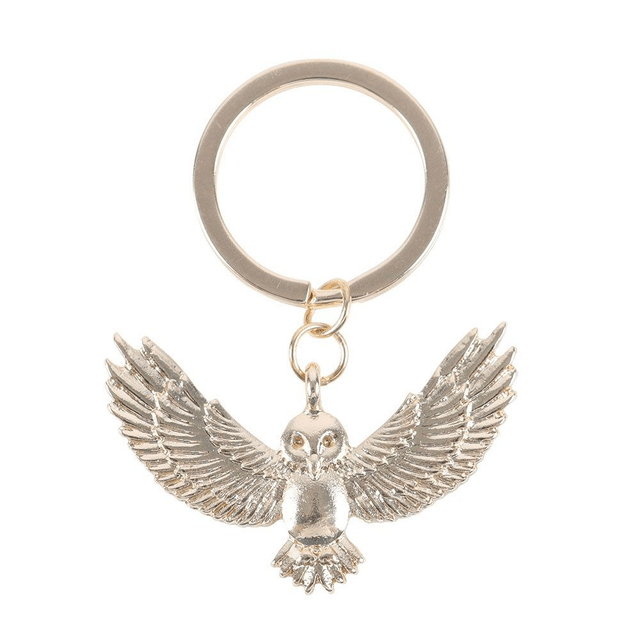 Porte-clés en métal Hibou de nuit
