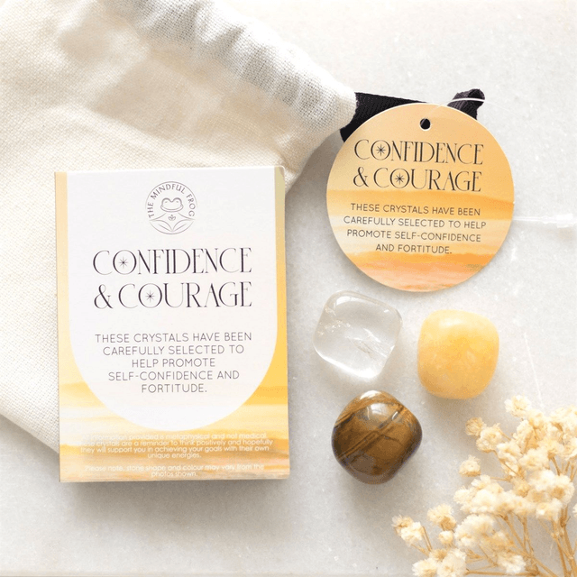 Sac de pierres pour la confiance et le courage