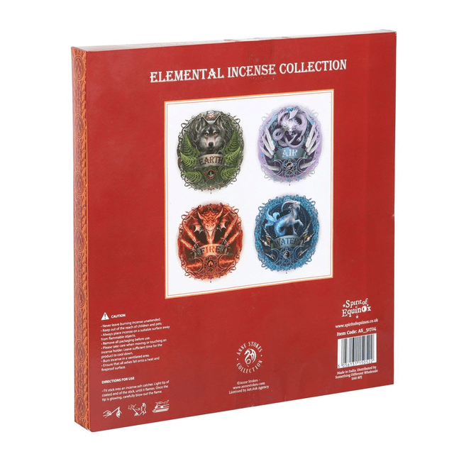 Collection de bâtonnets d'encens Elemental par Anne Stokes