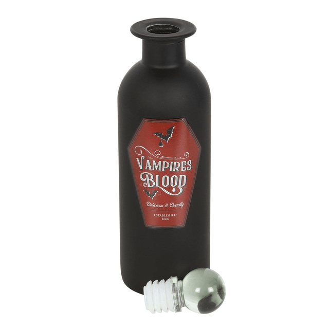 Bouteille de potion décorative en verre "Sang de vampire"