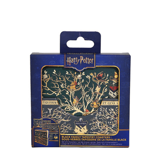 Lot de 4 sous-verres - Famille Black - Harry Potter