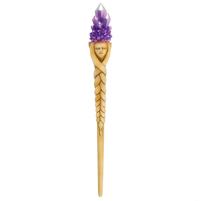 Baguette de déesse en cristal violet
