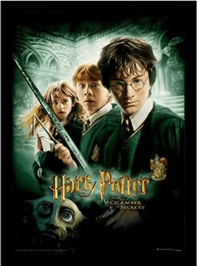 HARRY POTTER - La Chambre des Secrets - Impression encadrée 30x40cm