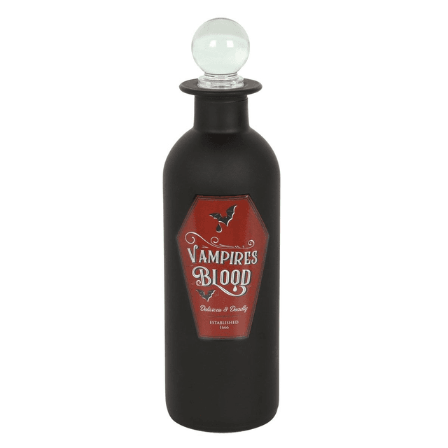 Bouteille de potion décorative en verre &quot;Sang de vampire&quot;