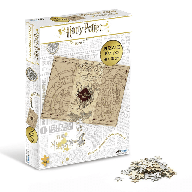 Puzzle de la Carte du Maraudeur 1000 pcs - Harry Potter