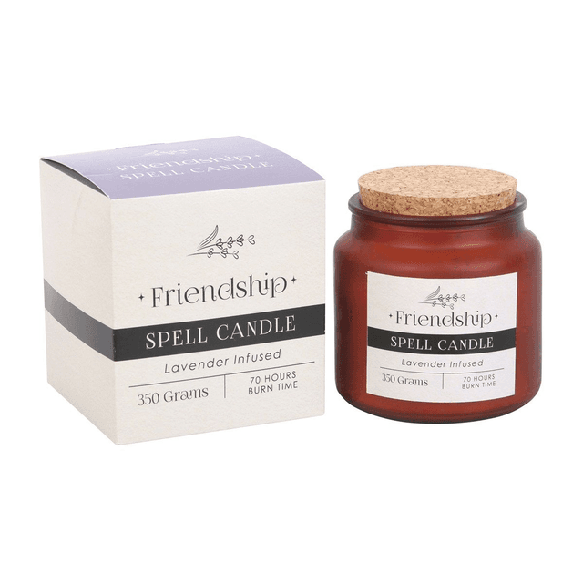 Bougie de sortilège d&#039;amitié infusée de lavande