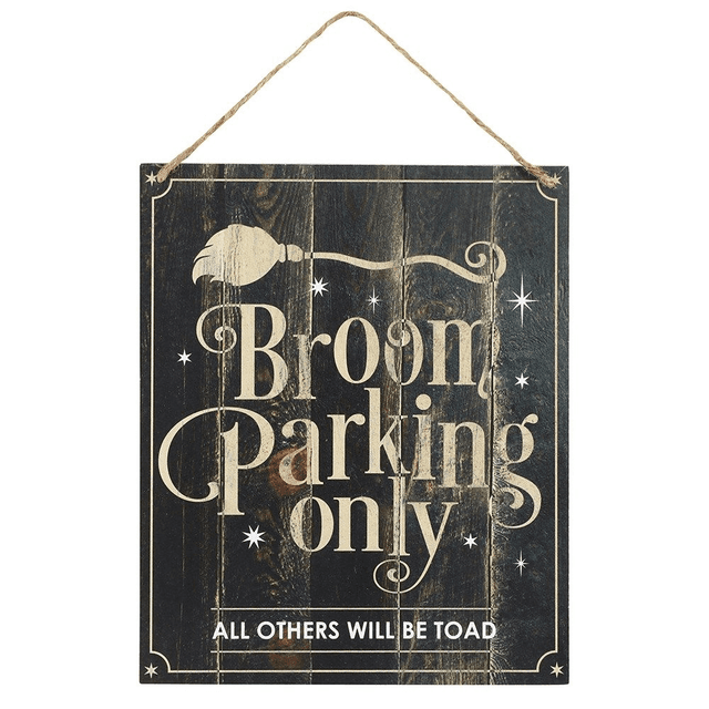 Panneau en MDF à suspendre « Broom Parking Only »