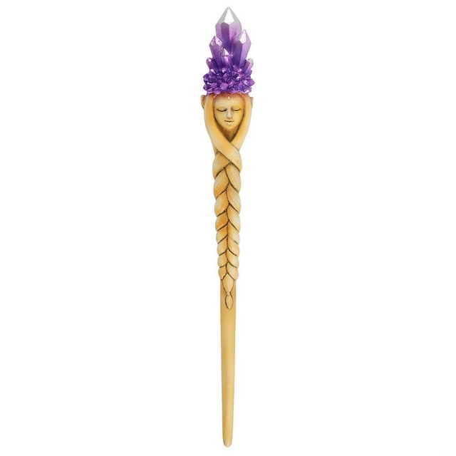 Baguette de déesse en cristal violet
